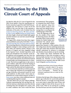 Vindication by the Fifth Circuit Court of Appeals